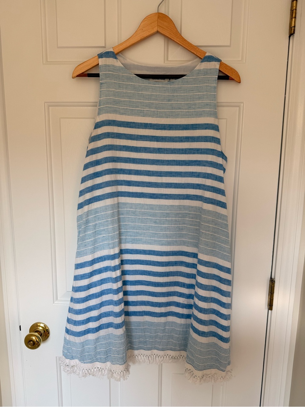 Vineyard Vines Blue & White Striped Sleeveless Sundress